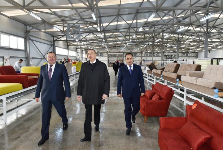 Respublikamızın Prezidenti Cənab İlham Əliyev “SALOGLU” Mebel fabrikinin açılışında iştirak edib